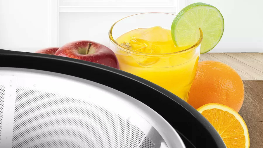 Sokowirówka Bosch VitaJuice 2 700W widok na sitko ze stali nierdzewnej